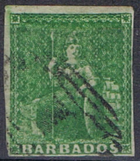 Image of Barbados SG 8 FU British Commonwealth Stamp